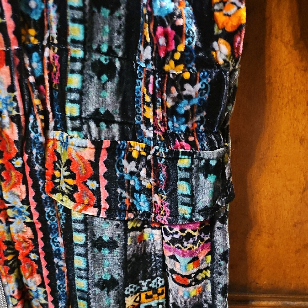 Johnny Was Multicolor Velvet Jacket - Picture 4 of 9